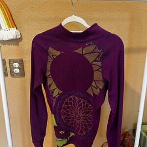 Title nine Purple Patterned Women's Top